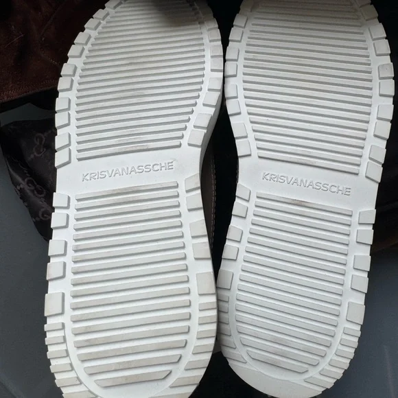 Kris Van Assche grey High-Top Sneakers